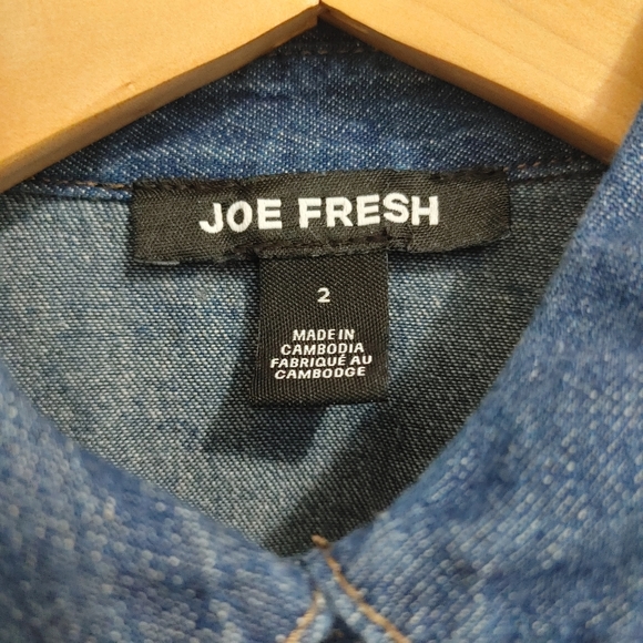 Joe Fresh Chambray Demim Shirt Dress - Picture 6 of 6